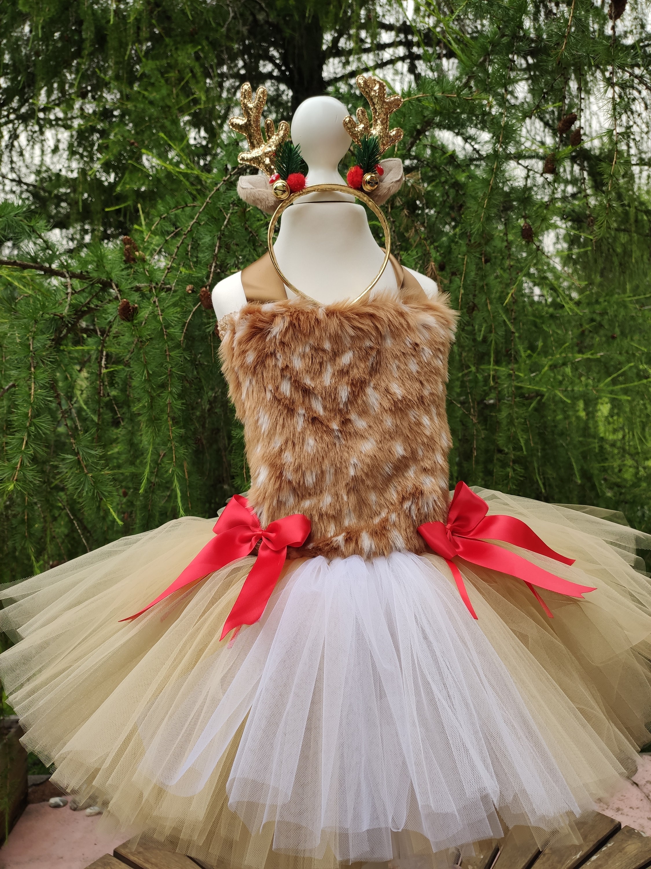 Reindeer tutu dress new arrivals
