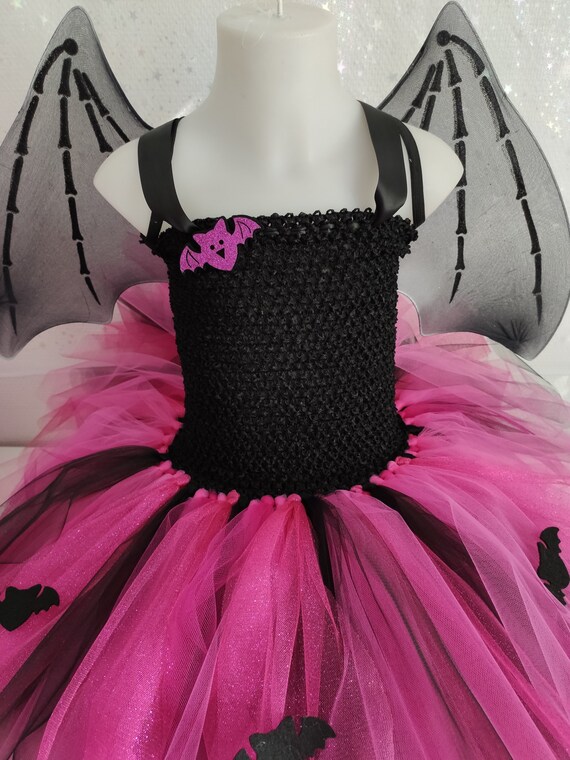 Bat Costume Child Tutu Dress Halloween 