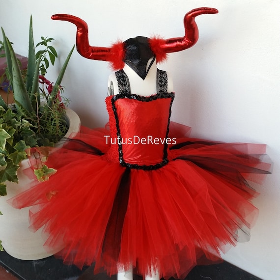 Devil Girl Costume Tutu Dress Horns Devil Girl Costume Tutu Dress Horns