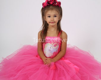 Children's costume, unicorn tutu dress, a beautiful birthday gift.