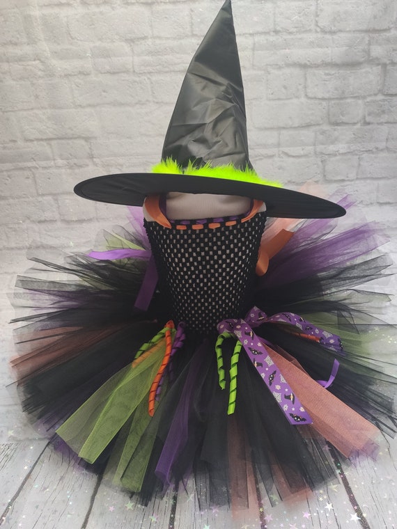 Vestido de tutú de bruja disfraz de carnaval niña/bebé - Etsy España
