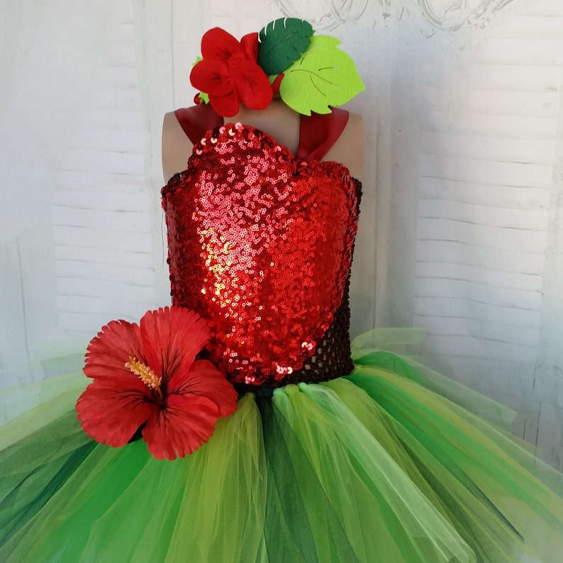 Amaryllis flower tutu dress theatre performance. Girl/'s birthday gift Children/'s costume carnival costume felt crown
