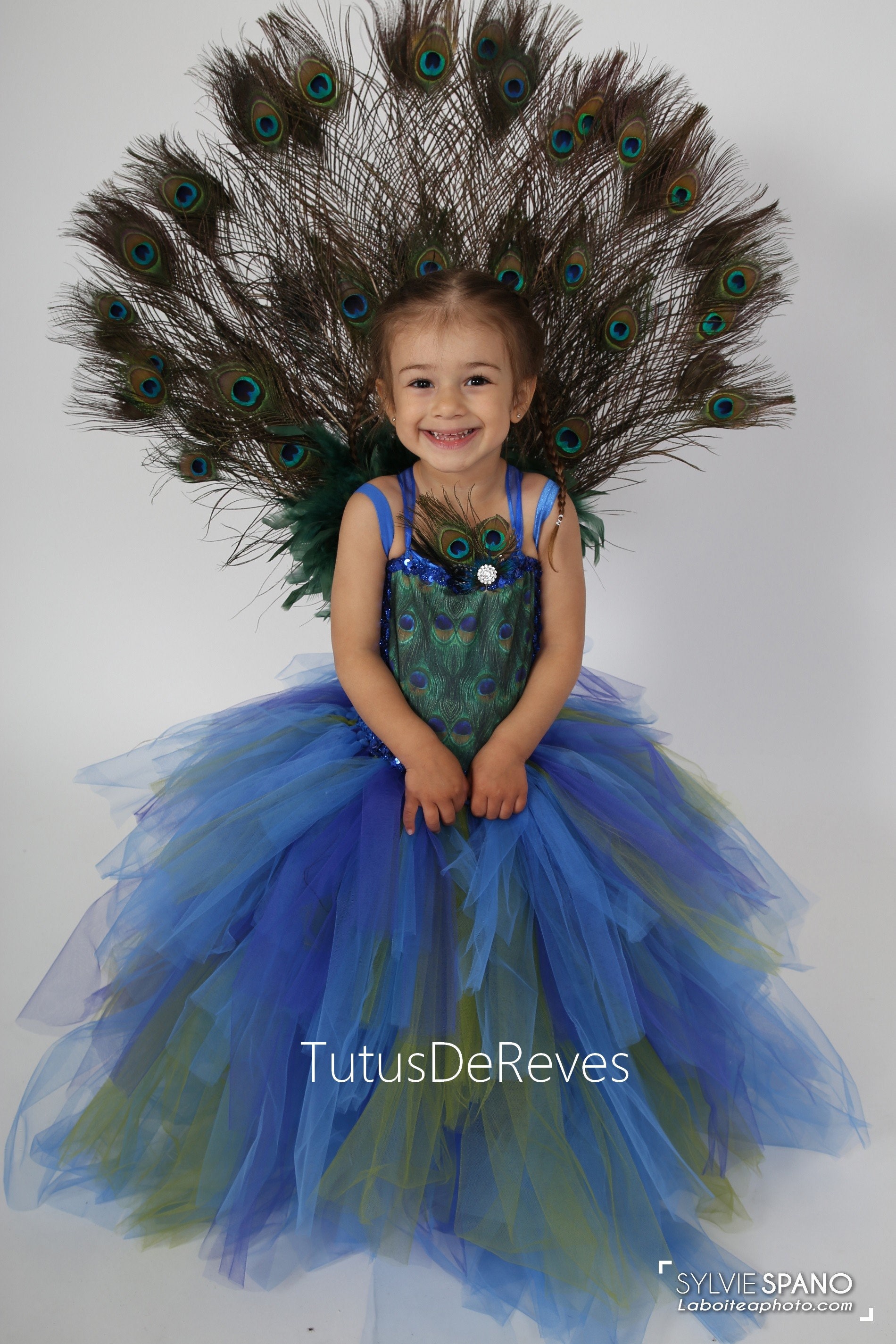 Traje de pavo real para niños: traje de carnaval regalo de - Etsy México