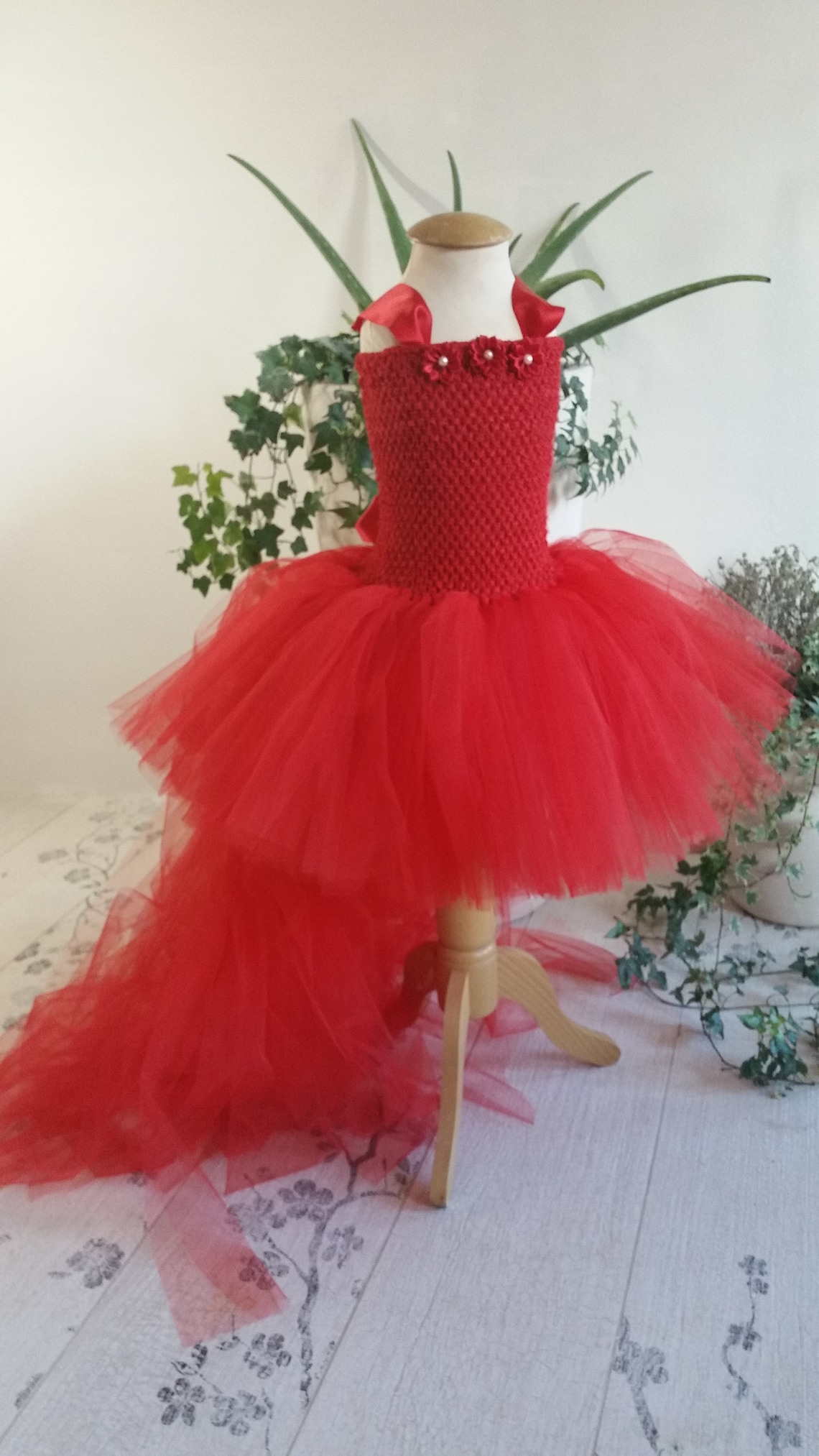 Red Tutu Dress Children's Formal Dress Little Girl's Etsy