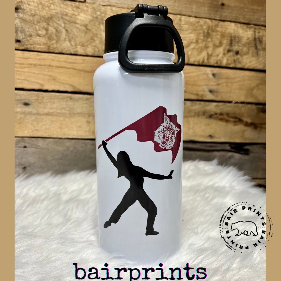Personalized 32oz Hydro Water Bottle. Color Guard Tumbler With Name and ...