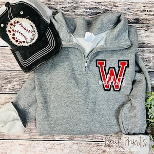 Custom School Spirit Pullover. Teacher Quarter Zip Pullover. Mascot Shirt. Mom Game Day Shirt. Personalized School Pullover. Teacher Gift.