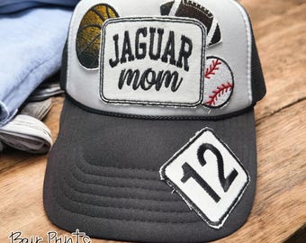 Mascot Mom Embroidered Hat. Sports Mom Hat. Game Day Trucker Hat. Trendy Foam Trucker Hat for Game Day. Football, baseball, Baseball, Mom