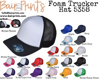 Custom Foam Trucker Hat. Foam Trucker with Custom Embroidered Patch