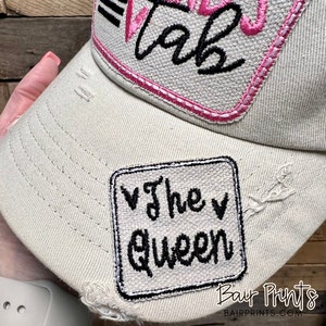 Queen Embroidered Patch.