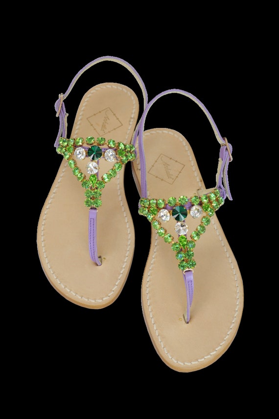 lilac ladies sandals