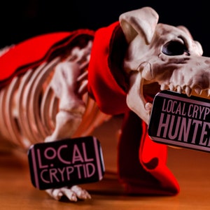 Local Cryptid and Local Cryptid Hunter Pin Badge Collection | Cryptid Themed Gift for Cryptid Lovers Badge