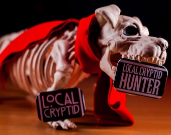 Local Cryptid and Local Cryptid Hunter Pin Badge Collection | Cryptid Themed Gift for Cryptid Lovers Badge - LAST STOCK