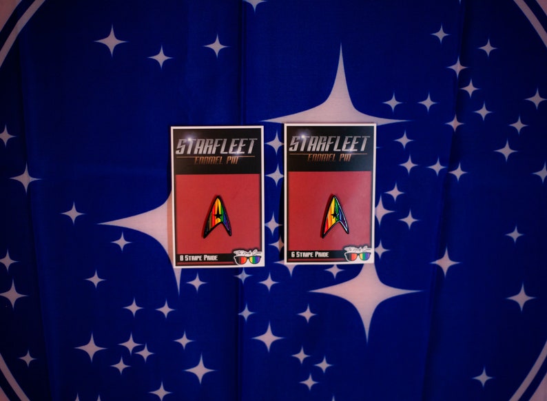 Starfleet Insignia Pride Flag Pins image 3