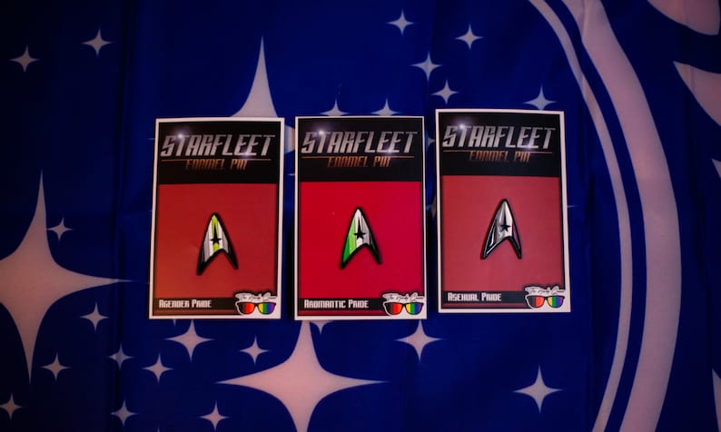 Starfleet Insignia Pride Flag Pins image 7