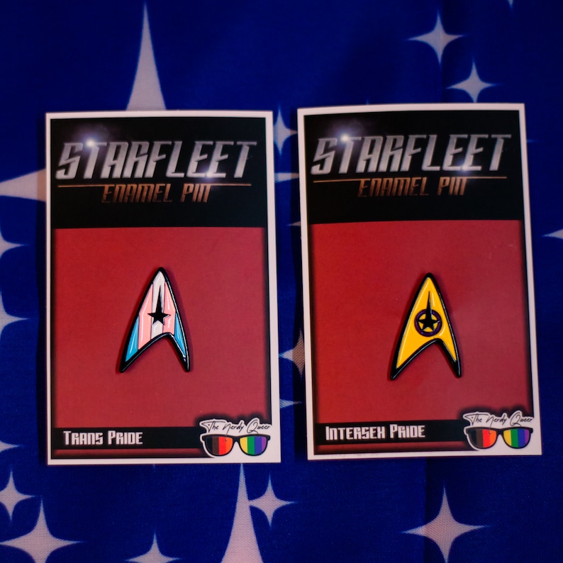Starfleet Insignia Pride Flag Pins image 4