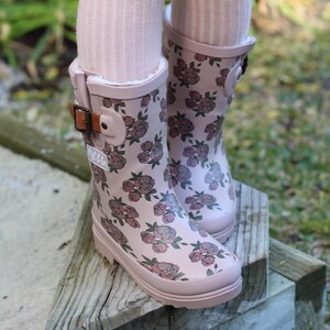 SCOUT natural rubber Vintage Floral gumboots fully lined Ready to post image 5