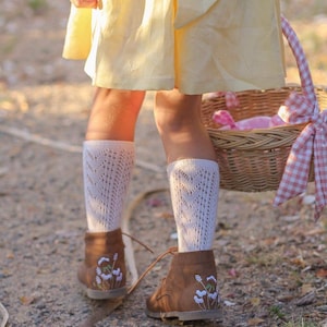 New CAMILLA premium wax chocolate leather baby & toddler boots with stunning embroidery image 1