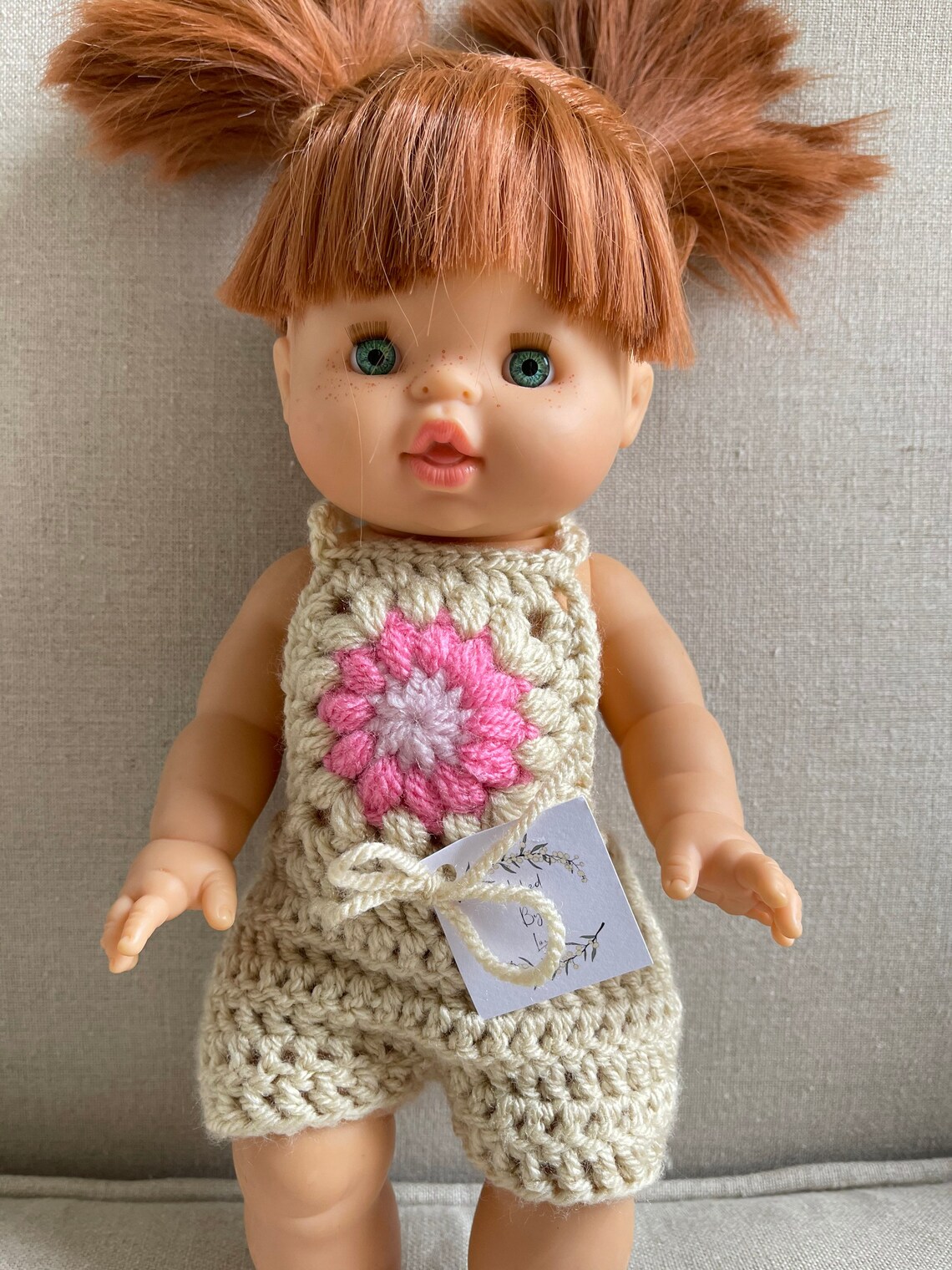 Crochet Flower Romper for 38cm Doll Minikane Miniland Etsy