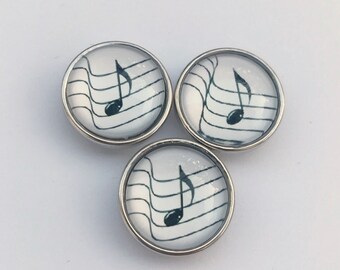 Set of 3 interchangeable Snap button snap