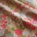 Japanese fabric, flowers, flowers, beige, kimono fabric, sakura, cherry blossoms