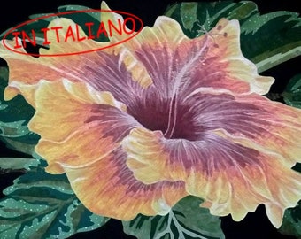 PDF Art Quilt Pattern &quot;Hibiscus&quot;