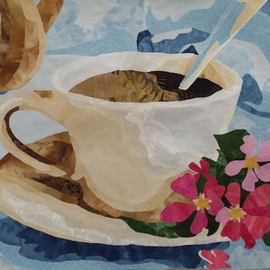 PDF Art Quilt Pattern "Coffee Time"