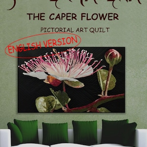 eBook versione italiana Art Quilt Pattern &quot;The caper flower&quot;
