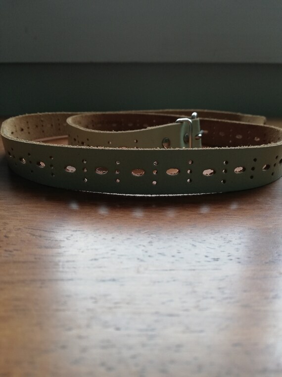 Real leather crust woman belt