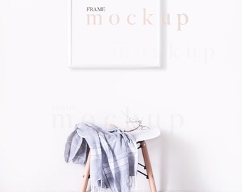 Frame Mockup, White Frame Mockup for Posters, Styled Stock, Frame Mock Ups, Room Mock Up, Mockup Frame