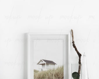 White Frame Mockup, Mock up Frame, White Frame, Scandinavian Style Mockup, Mockup Frame, Minimalist Mockup, White Mockup, Digital Download