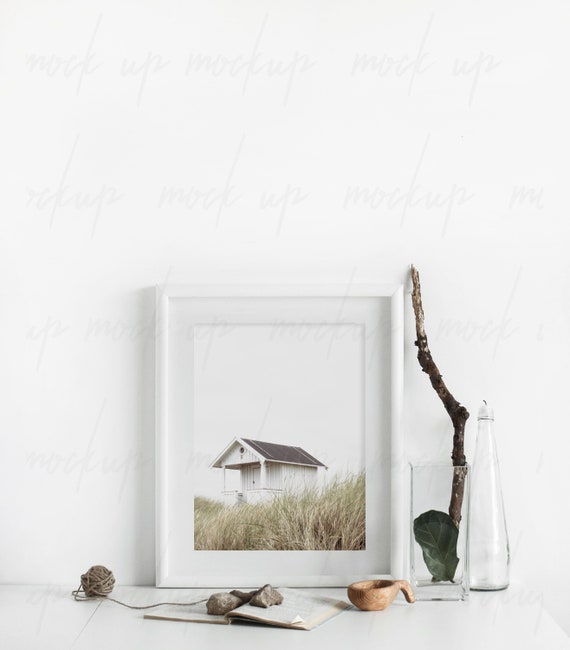 White Frame Mockup Mock Up Frame White Frame Scandinavian