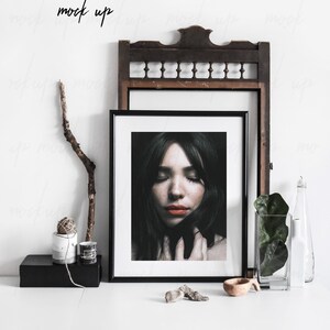 Mockup Frame Room, Mock Up Frame, Poster Mockup, Mockup Frame, Minimalist Frame, Scandinavian Interiors, Digital Frame