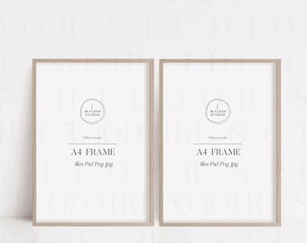 A4 Mockup, Rahmen Mockup für Poster, Rahmen MockUp, Rahmen Mockup A4, Psd, Print MockUp, gestalteter Rahmen Mockup, Dünner Rahmen Mockup