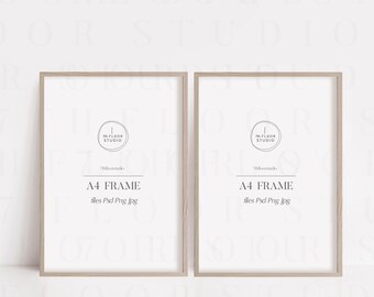 A4 Mockup, Frame Mockup For Poster, Frame Mock Up, Frame Mockup A4, Psd, Print Mock Up, Styled Frame Mockup, Thin Frame Mockup