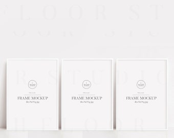White Frame Mockup A4, Frame Mockup Bundle, Poster Mockup, A4 Mockup, Thin Frame Mockup, Minimalist Digital Frame, Frame Mock Up