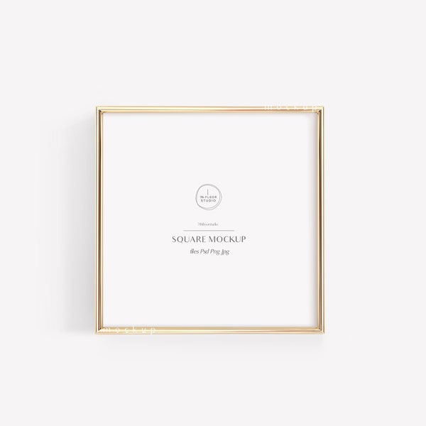 Gold Frame Mockup, Square Frame Mockup, Mockup Frame, Poster Mockup, Frame Mock Up, Digital Mockup, Mockups