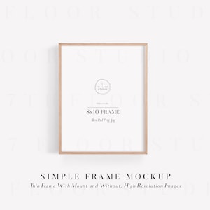 Mockup Frame, 8x10 Frame Mockup, Minimalist Frame Mockup, Picture Frame Mockup, Styled Stock Photo, Digital Mockup,8x10 Mockup image 1