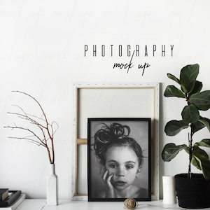 Frame Mockup, Print Mockup, Black Frame Mock Up, Interior Mockup, Mockup Frame, Minimalist Mockup, Digital Download