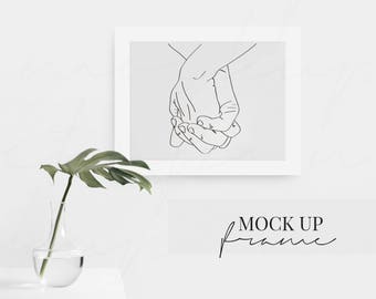Download Free Plain White Frame Mockup Landscape Frame Styled Mockup Photo Feminine Frame Minimal Mockup Empty Frame Botanical Minimalist Mock Up 50 Flyers Free Psd Mockup Templates PSD Mockup Template