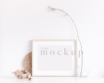 Frame Mockup 8x10, Poster Mockup, Wood Frame Mock Up, Styled Frame Mockup, Styled Stock Photos, Digital Mock Up, Simple Frame