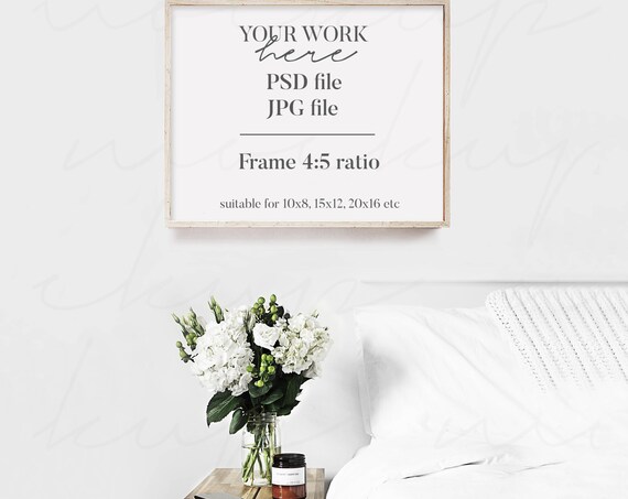 Simple Mock Up Frame Wooden Frame Mockup Styled Stock