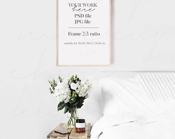 Simple Frame Mock Up Mock Up With Flowers Feminine