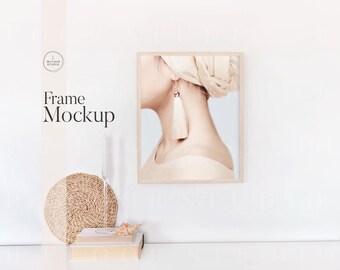 Rahmen Mockup Schreibtisch, Styled Rahmen Mockup, Poste rMockup, Styled Stock Fotografie, Rahmen MockUp, Minimalistischer Rahmen Mockup