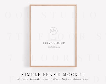 Frame Mockup, Wood Frame Mockup, Poster Frame Psd Mockup, Frame Mock Up, Simple Digital Frame, Minimalist Mockup Frame