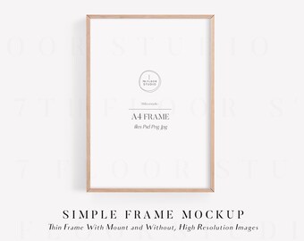 Frame Mockup A4, Wood Frame Mockup, Poster Mockup, Frame Mock Up, Digital Frame, Minimalist, Mockup Psd, A4 Mockup, Mockup Frame