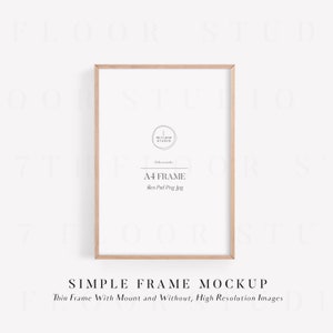 Frame Mockup A4, Wood Frame Mockup, Poster Mockup, Frame Mock Up, Digital Frame, Minimalist, Mockup Psd, A4 Mockup, Mockup Frame