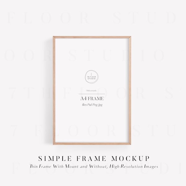 Frame Mockup A4, Wood Frame Mockup, Poster Mockup, Frame Mock Up, Digital Frame, Minimalist, Mockup Psd, A4 Mockup, Mockup Frame