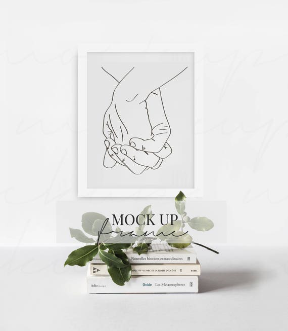 Styled Photo Frame Mockup Frame Mock Up Stock Photo Psd Etsy