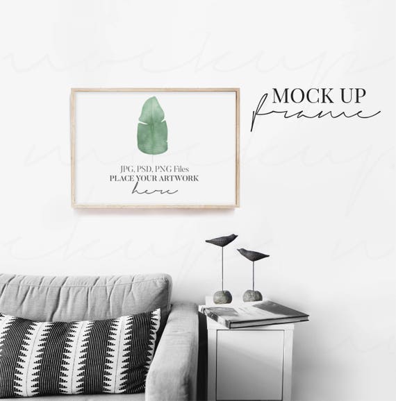 Horizontal Frame Styled Photography Mockup Styled Frame Mock Etsy