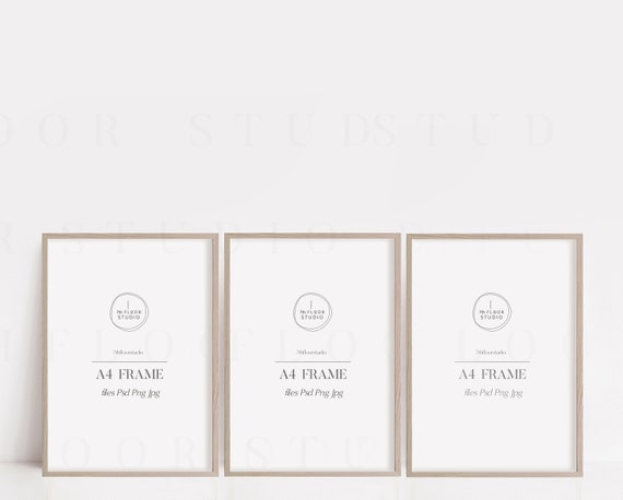 Frame Mockup Bundle, Frame Mockup A4, Thin Frame Mockup, Minimalist, A4 Frame Mockup, A4 Digital Frame, Mockup Frame Psd,